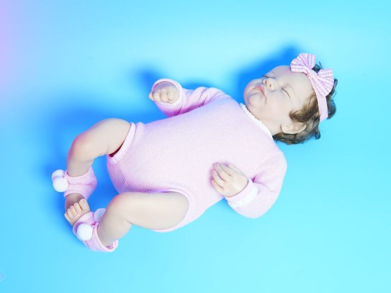 Объявление ZIYIUI Reborn, 22 дюйми, м'який силіконовий вініл, 55 см, із закритими очима. Нова. Б/У