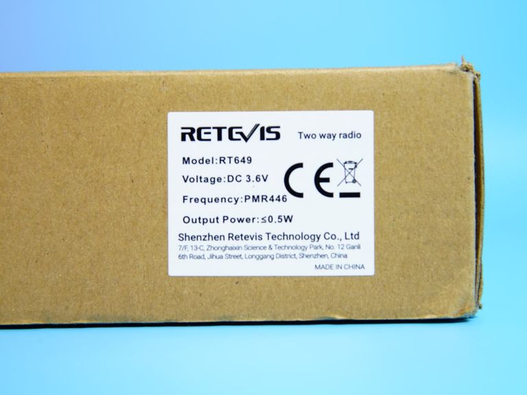 Рація Retevis RT649, радіостанція PMR446, 16 каналів, світлодіодний ліхтарик VOX, водонепроникний IP65, сканування, два способи Код:null. Изображение 9