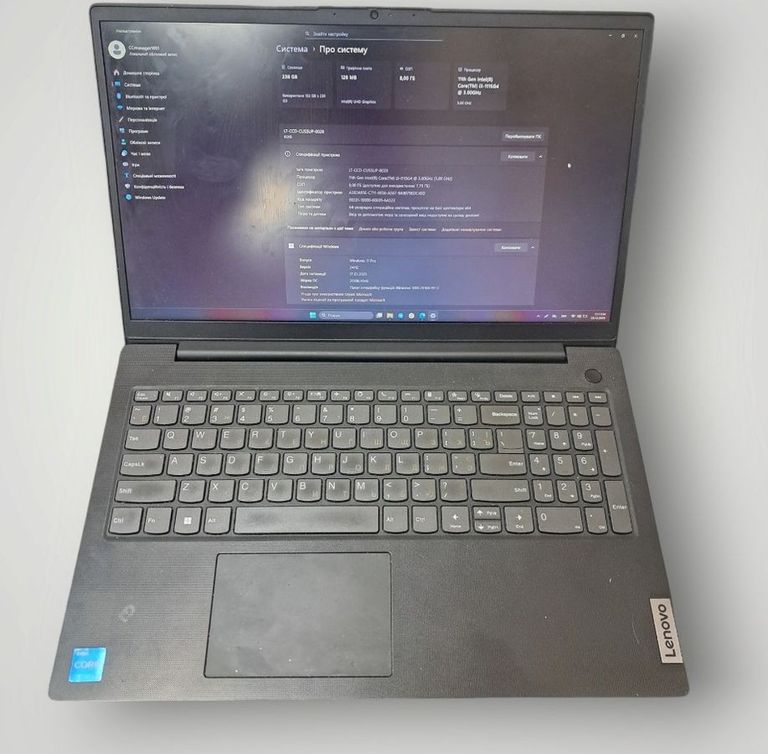 Купити Lenovo 15/core i3-1115g4 ddr4/8gb ddr4/hdd *відсутній/ssd 256 gb/*інтегрована Б/У
