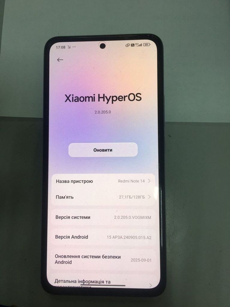 Купити Xiaomi redmi note 14 6/128gb Б/У