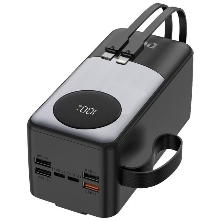 Дешево Зовнішній акумулятор (Power Bank) KPG KPG-502X 50000mAh 22.5W з LCD дисплеєм з ломбарду