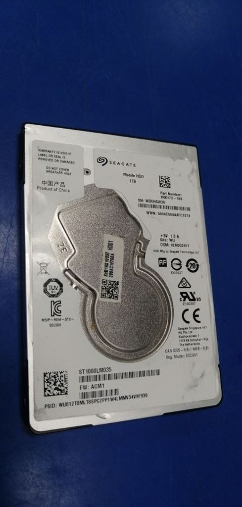Оголошення Seagate Mobile HDD ST1000LM035 Б/У