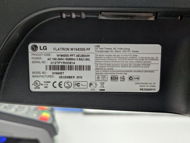 Розпродаж Lg w1943ss, продавець Техноскарб