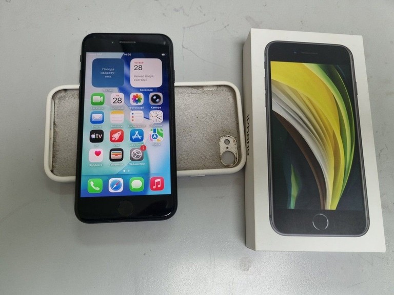 Apple iPhone SE 2020 128GB Black Slim Box (MHGT3) Код:01-200974206. Зображення 6