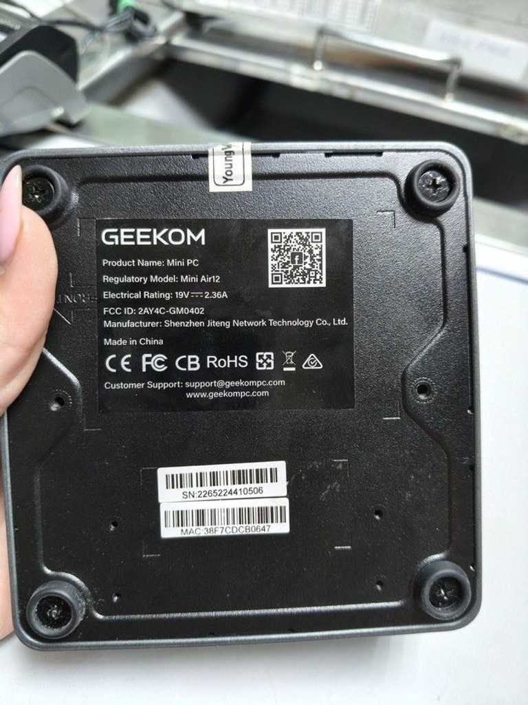 Geekom Mini Air12 (GMAir12N100-16512) Код:01-200996079. Зображення 8