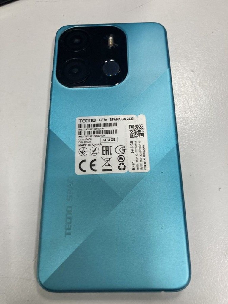 Купить Tecno spark go 2023 bf7n 3/64gb Б/У