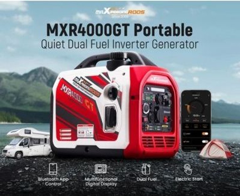 maXpeedingRODS MXR4000GT инверторный, газ/бензин, 3,2 kW, 220V, 4л, ручной/электро/ДУ Код:null. Зображення 8