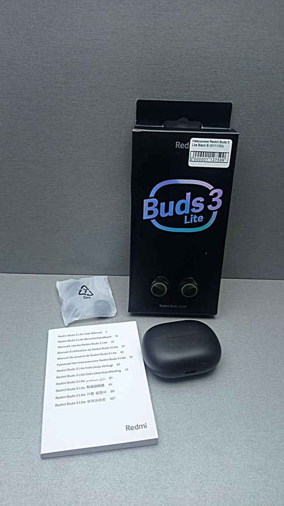 Объявление Xiaomi Redmi Buds 3 Lite Black (BHR5489GL/BHR5302CN) Б/У