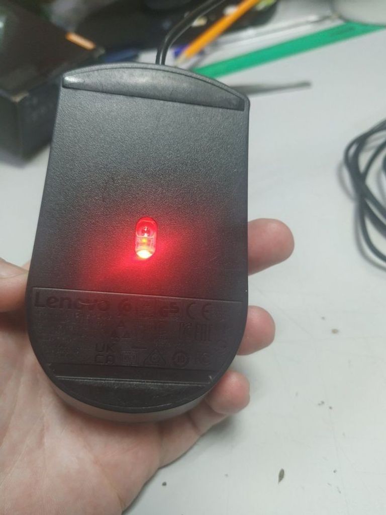 Объявление Lenovo 300 usb mouse Б/У