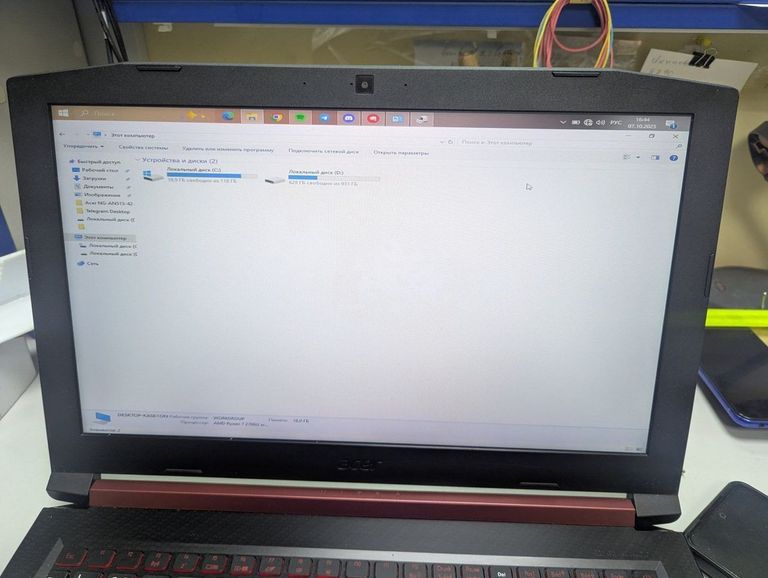 Купити Acer 15/ryzen 7 2700u ddr4/16gb ddr4/hdd 1000 gb/ssd *відсутній/radeon rx560x 4gb Б/У