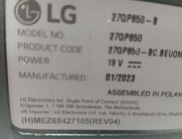 Lg 27GP850-B Код:01-200834904. Зображення 9