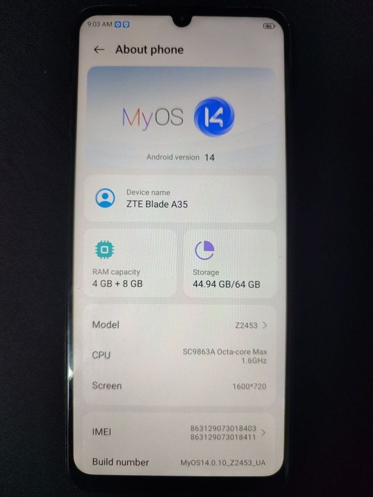 Zte Blade A35 4/64GB Green Код:01-200855491. Зображення 5