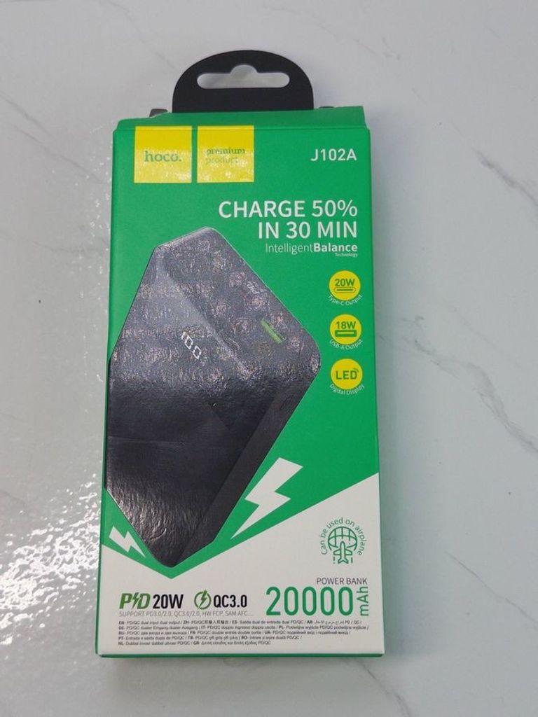 Hoco J102A Cool Figure 20000mAh 20W Black Код:01-200890702. Изображение 8