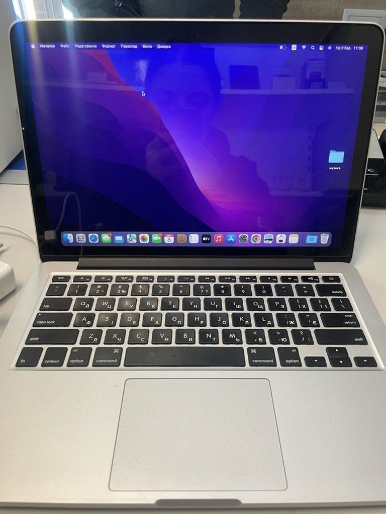 Купити Apple macbook pro a1502 екр. 13,3/core i5 2,6ghz/ram8gb/ssd128gb/retina/intel iris Б/У