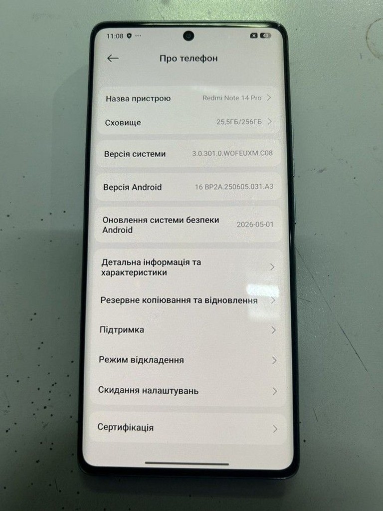 Оголошення Xiaomi redmi note 14 pro 8/256gb Б/У
