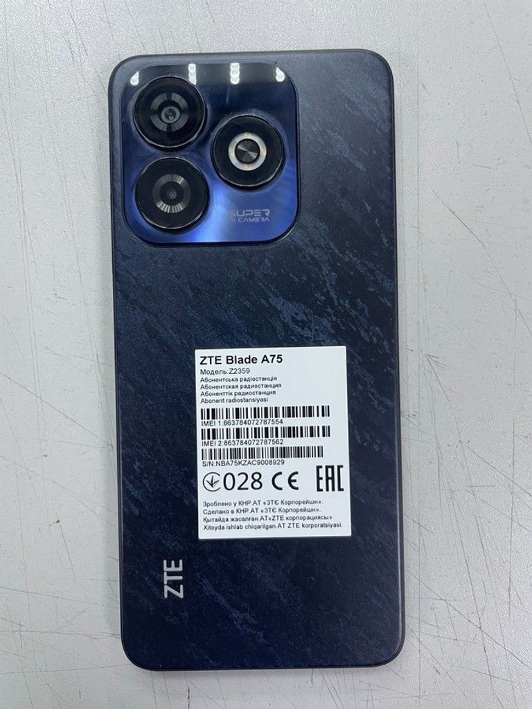 Оголошення Zte Blade A75 4/128GB Black Б/У