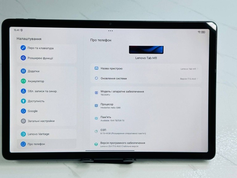 Оголошення Lenovo tab m11 tb330fu 8/128gb wi-fi Б/У