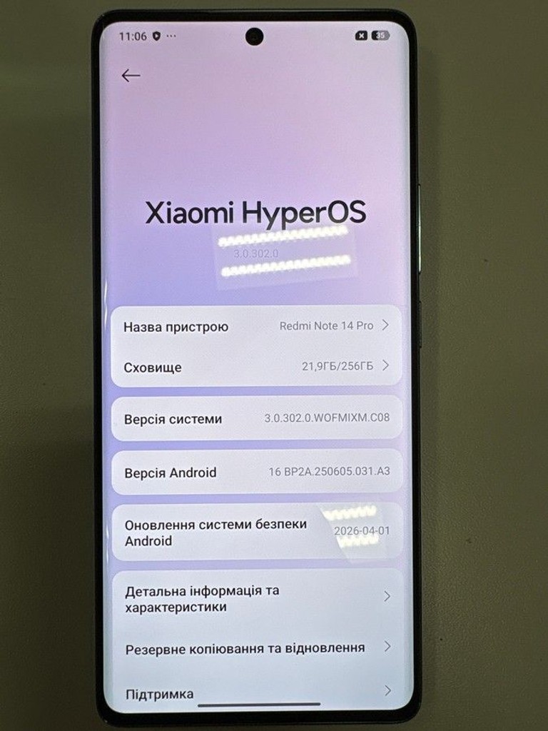Розпродаж Xiaomi Redmi Note 15 Pro 5G 8/256GB Glacier Blue, продавець Техноскарб