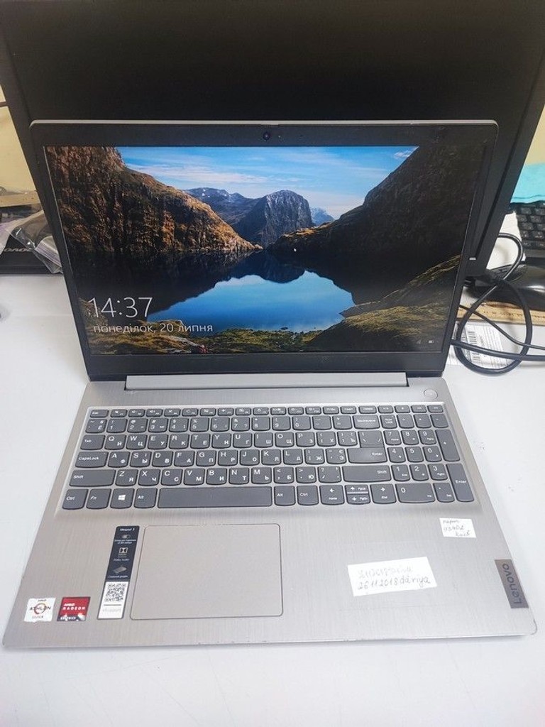 Оголошення Lenovo 15/athlon 3050u ddr4/4gb ddr4/hdd *відсутній/ssd 128 gb/*інтегрована Б/У