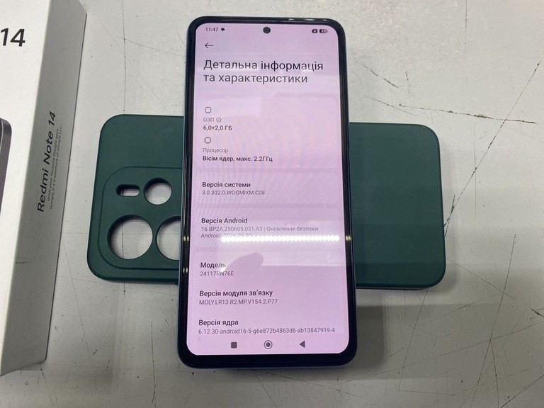 Оголошення Xiaomi redmi note 14 6/128gb Б/У