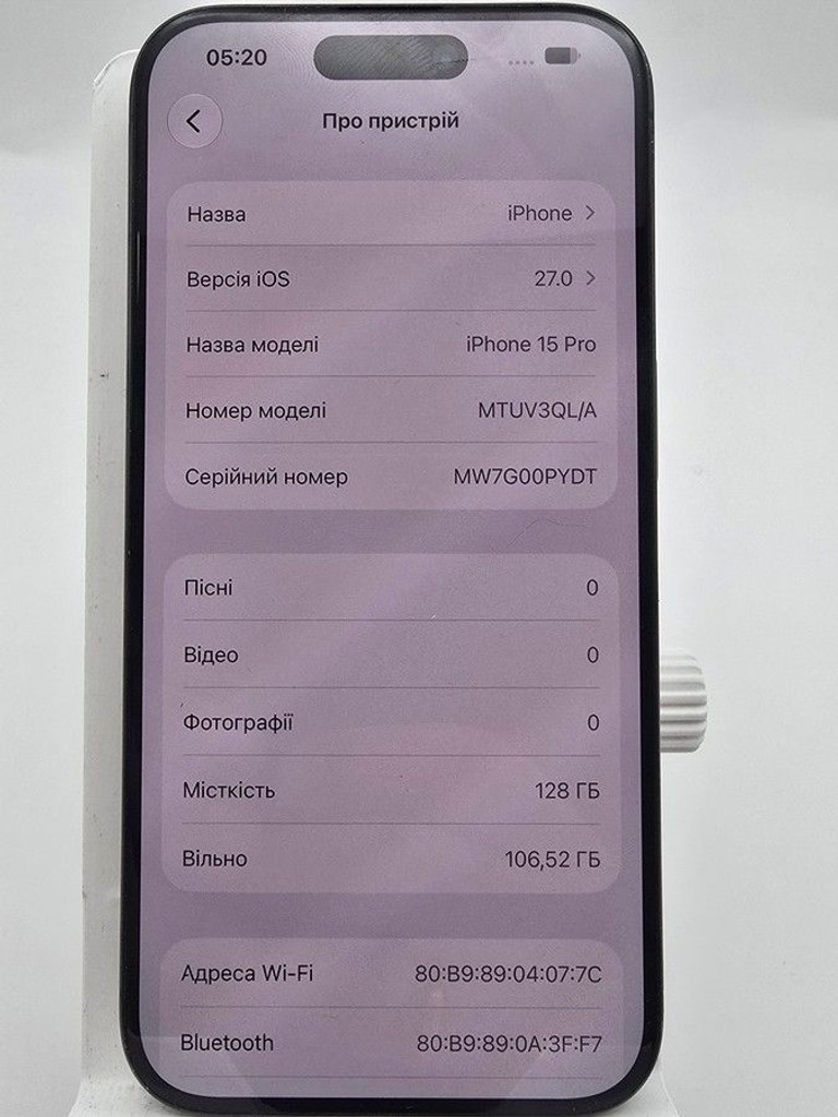 Apple iphone 15 pro 128gb Код:01-201143223. Зображення 9