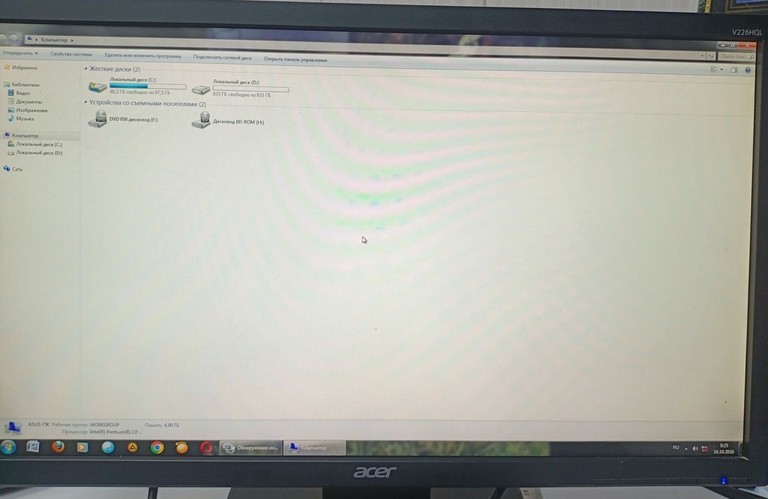 Объявление Acer V226HQL (UM.WV6EE.B01, UM.WV6EE.B04) Б/У