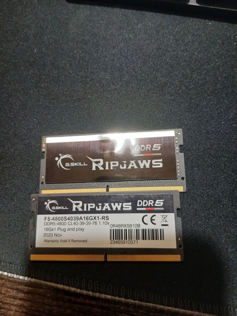 Купити G.skill 16 GB SO-DIMM DDR5 4800 MHz Ripjaws (F5-4800S4039A16GX1-RS) Б/У