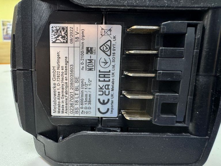 Metabo BS 18 LT (602102670) Код:01-200636439. Зображення 6