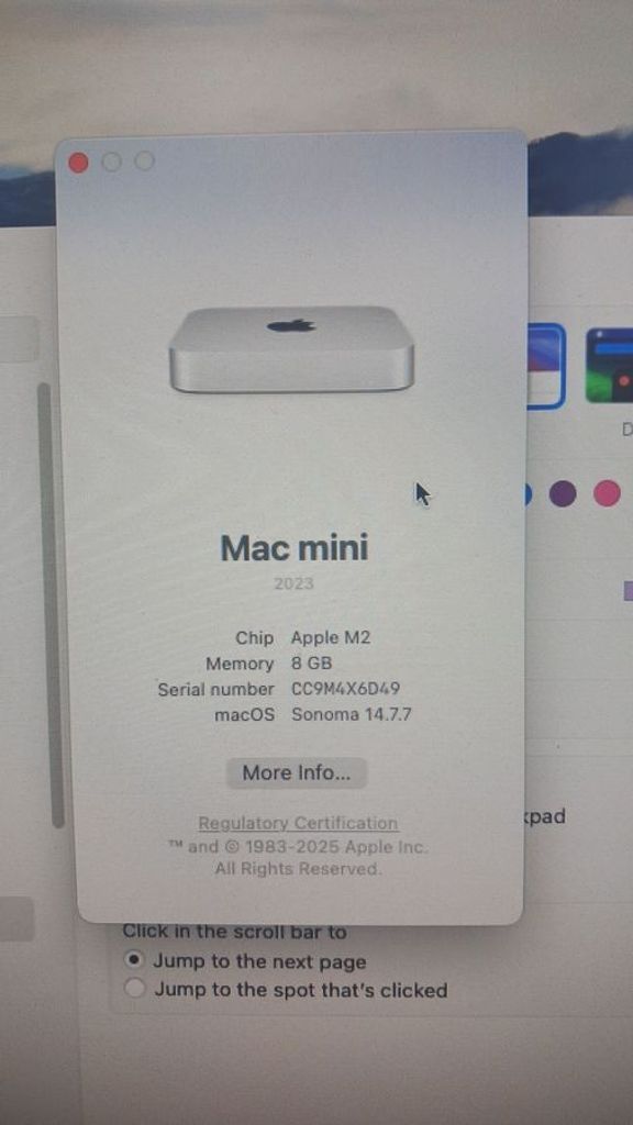 Дешиво Apple mac mini a2686 mmfj3 m2/8core/ram 8gb/ssd256gb с ломбарда