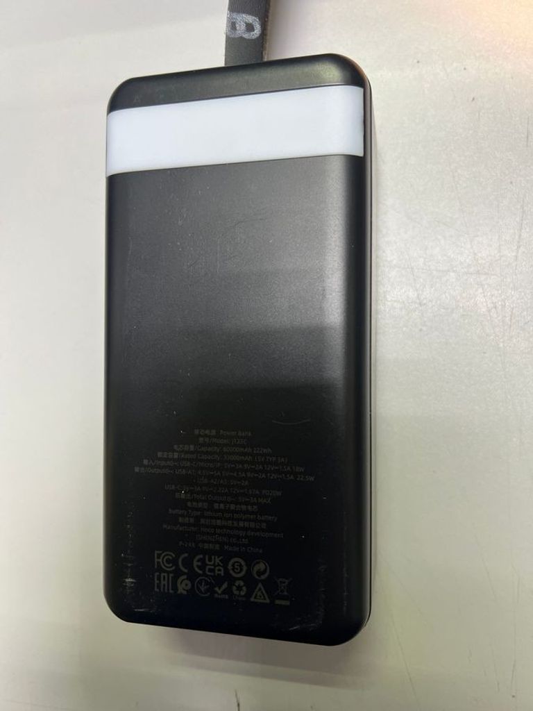 Объявление Hoco J123C Element 60000mAh 22.5W Black Б/У