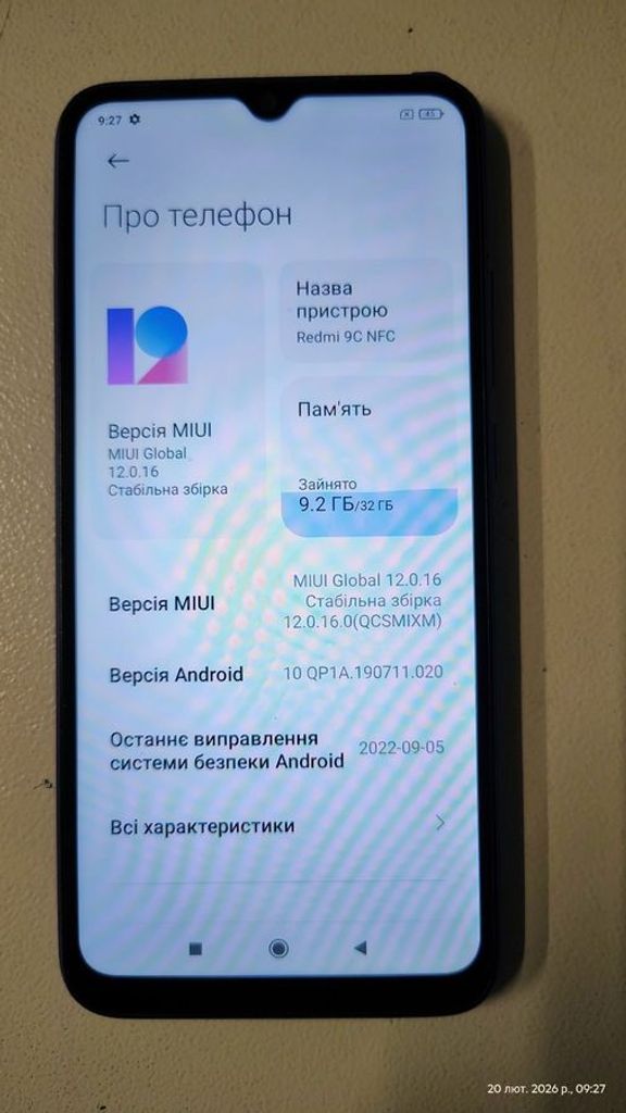 Xiaomi redmi 9c nfc 2/32gb Код:01-200878433. Зображення 5