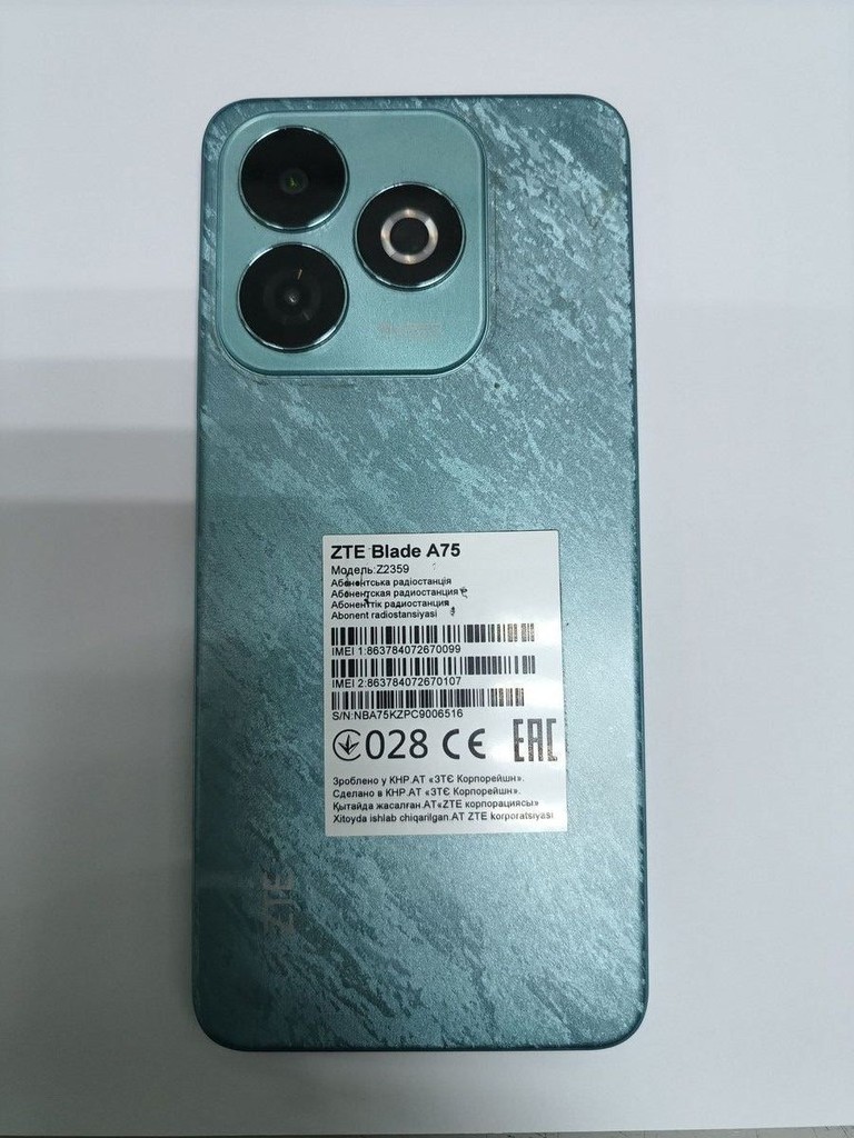 Розпродаж Zte Blade A75 4/128GB Black, продавець Техноскарб