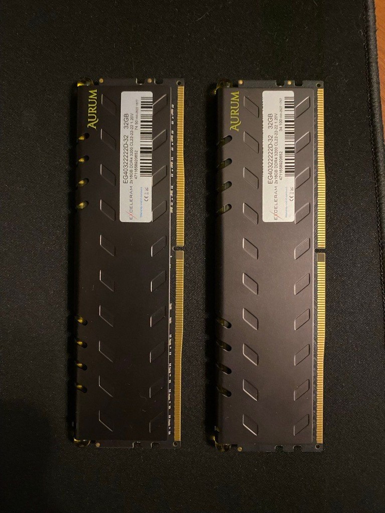Оголошення Aurum eXceleram DDR4 32GB (2x16GB) 3200 MHz Aurum eXceleram (EG40322222D-32) Б/У
