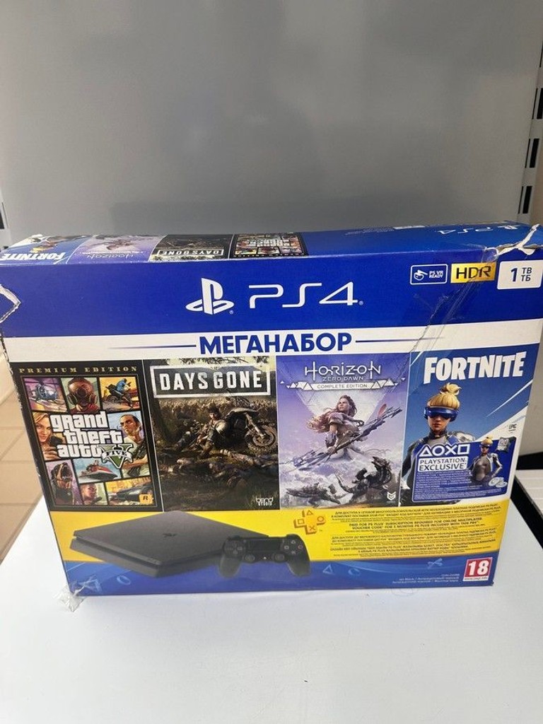 Купить Sony PlayStation 4 Slim 1TB Black Б/У