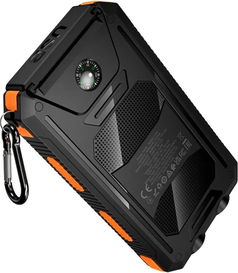 HOCO J164 Platinum Solar 8000mAh 2USB/Type-C із сонячною панеллю та ліхтариком Код:null. Зображення 7