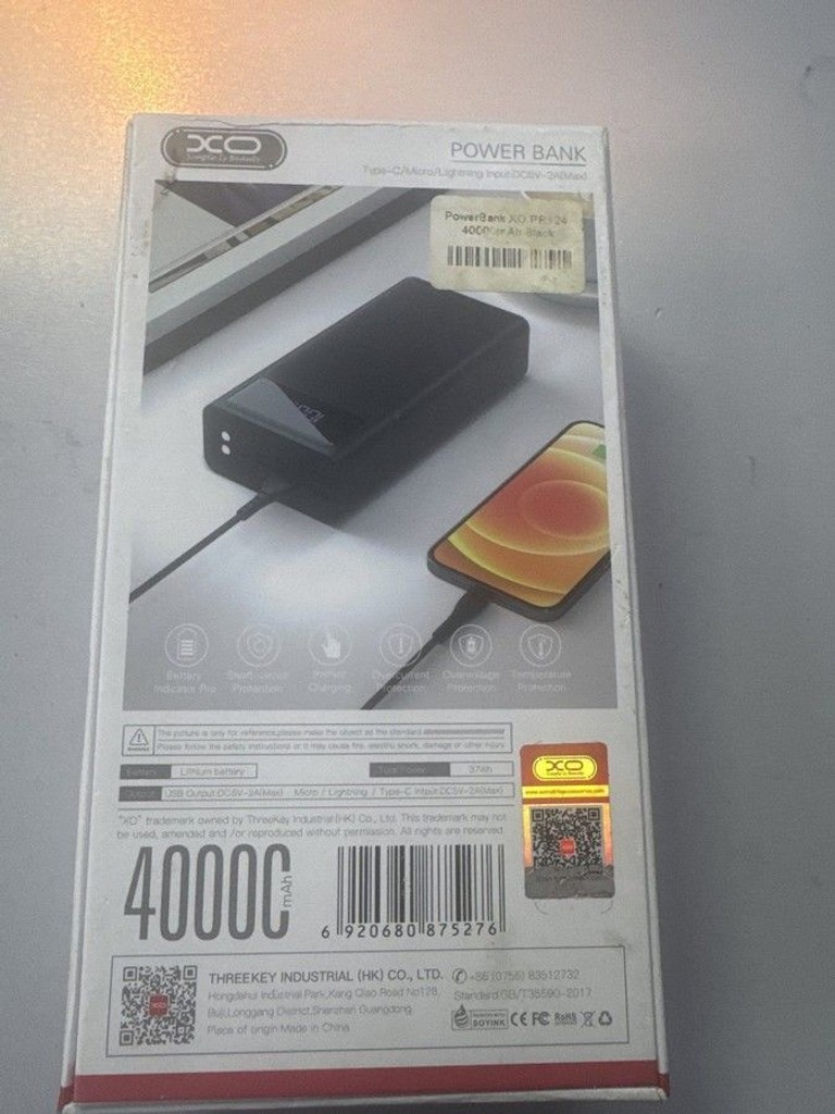 Дешево Xo PR124 Digital Display 40000mAh Black з ломбарду