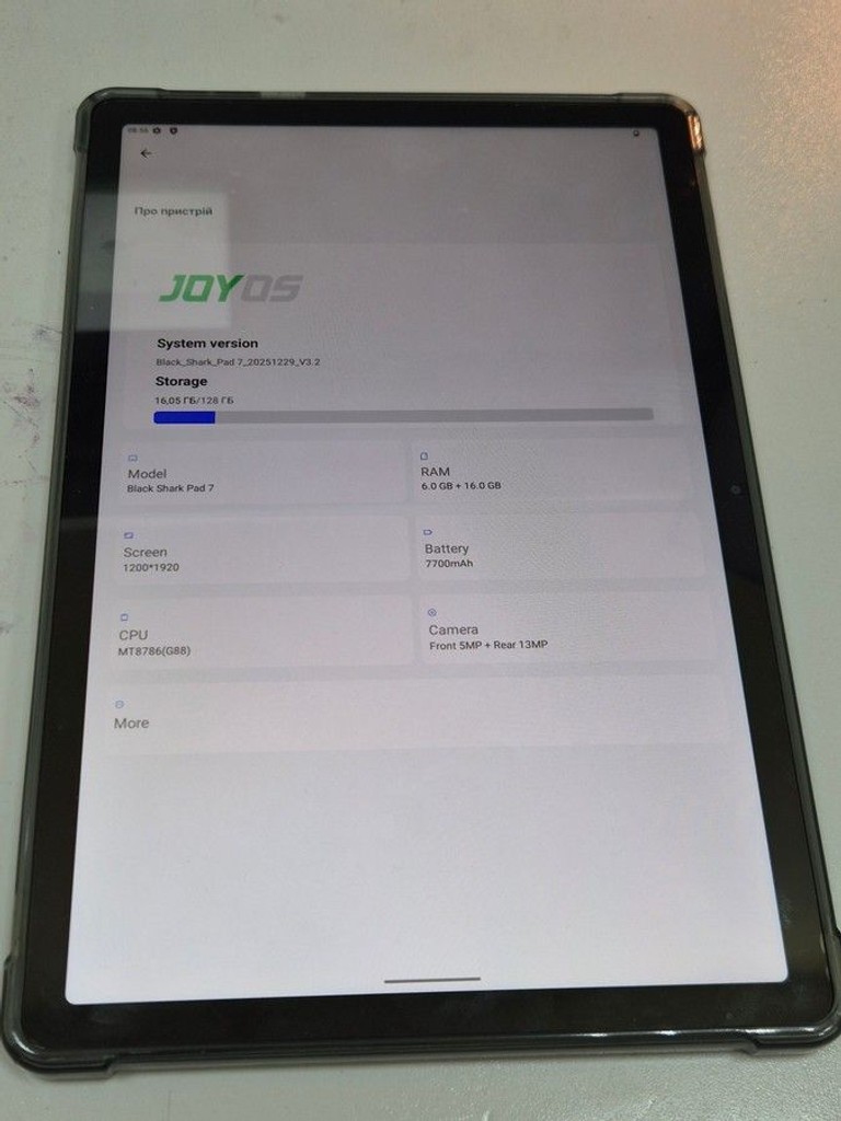 Купить Black shark Pad 7 6/128GB LTE Gray Б/У