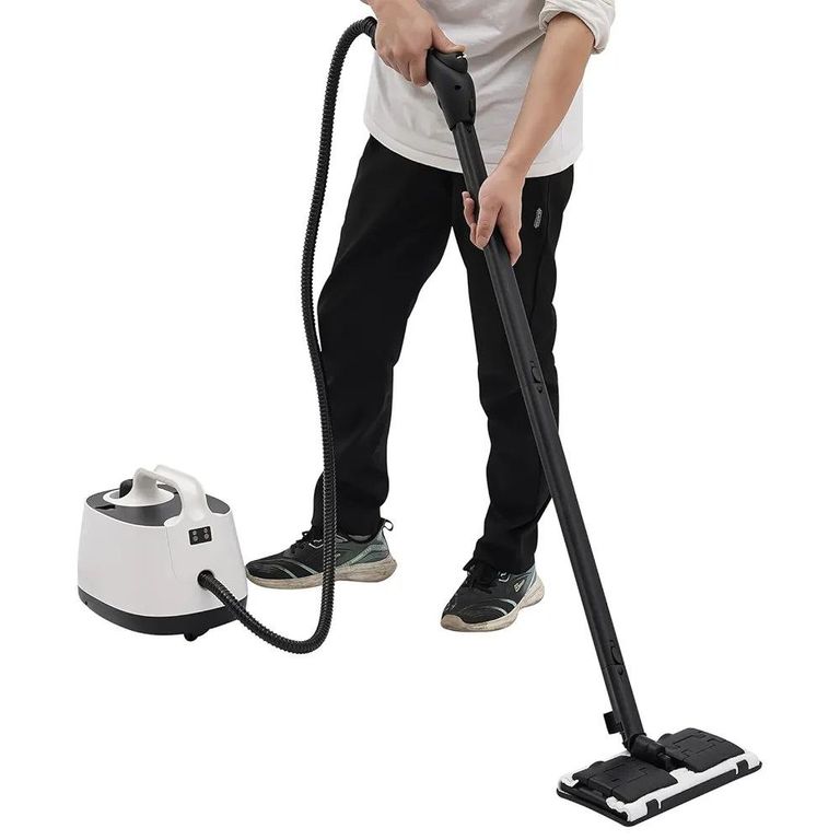 Купити Акція! Електричний пароочисник 2000 Вт, ручний пристрій з універсальним колесом, максимальна температура пари 102°C, максимальни Б/У