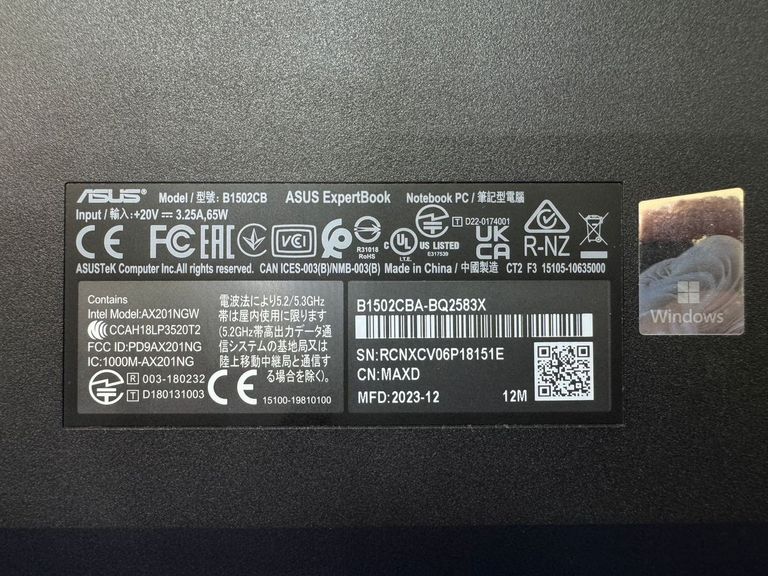 Asus 15/core i5-1235u ddr5/16gb ddr4/hdd *відсутній/ssd 512 gb/*інтегрована Код:01-200736529. Изображение 11