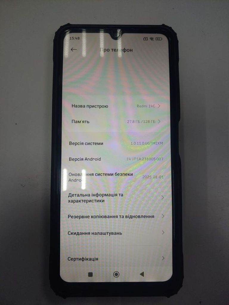 Объявление Xiaomi redmi 14c 4/128gb Б/У