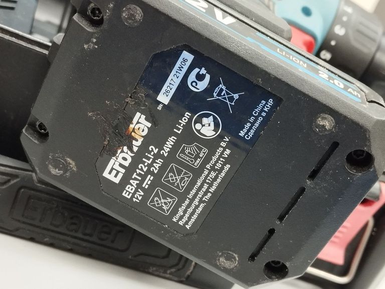 Erbauer edd12-li-2 / 2акб 2ah / зп Код:01-200778847. Зображення 5