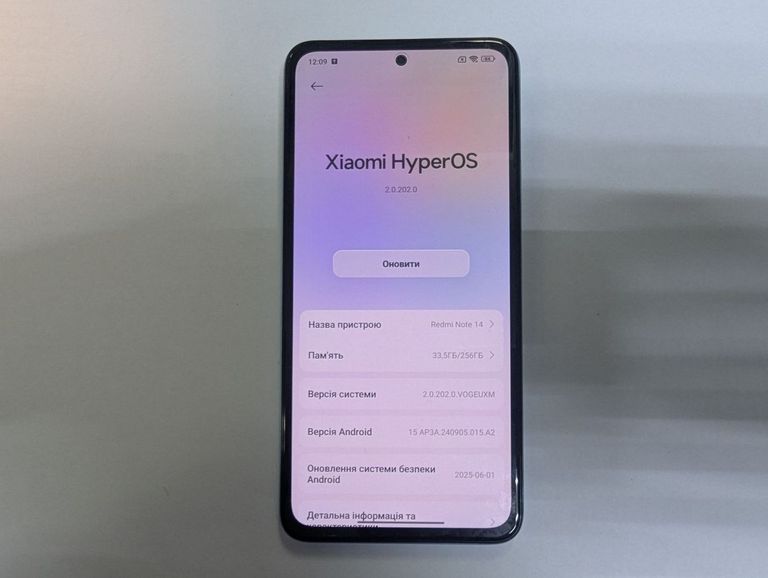 Объявление Xiaomi redmi note 14 8/256gb Б/У