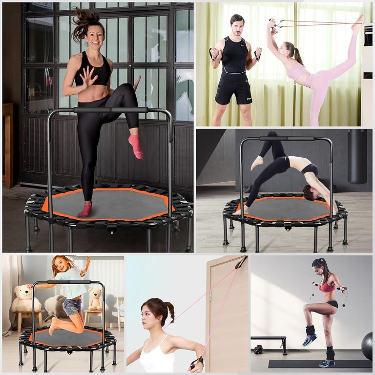 Объявление Trampoline круглий з ручкою для тренувань вдома та залі Ø105/120 Б/У