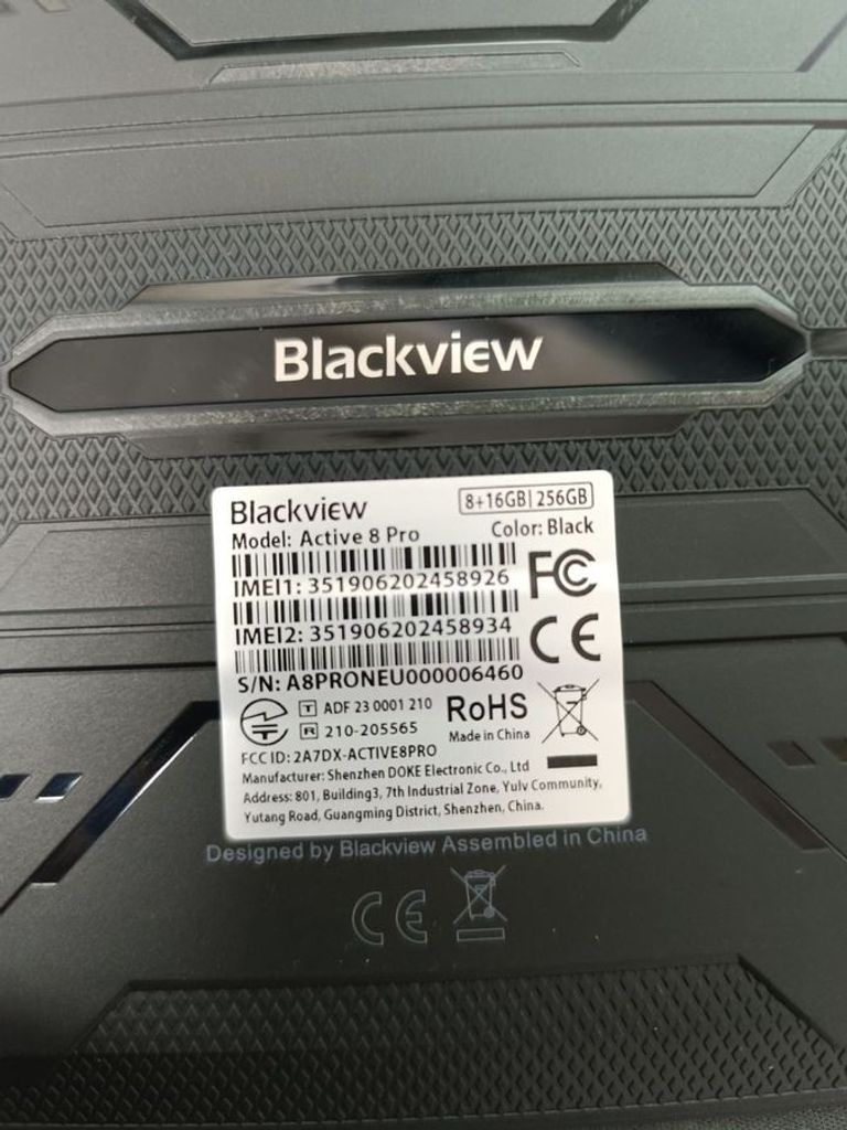 Blackview Active 8 Pro 8/256GB LTE Black Код:01-200889687. Изображение 6