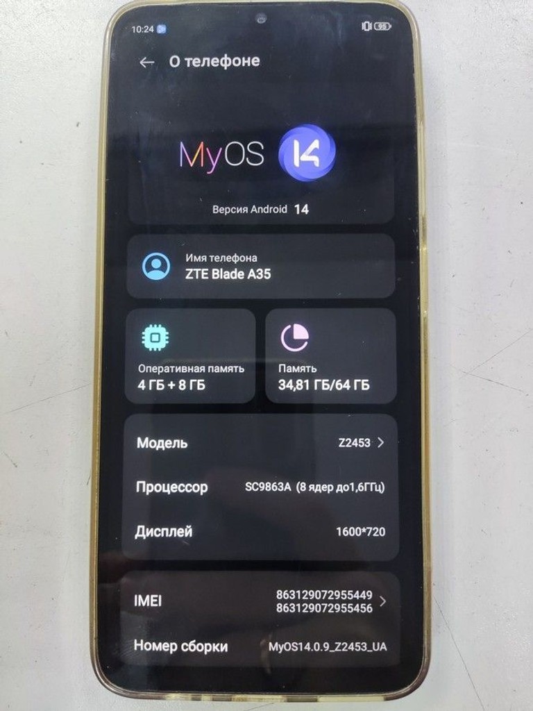 Купити Zte Blade A35 4/64GB Green Б/У