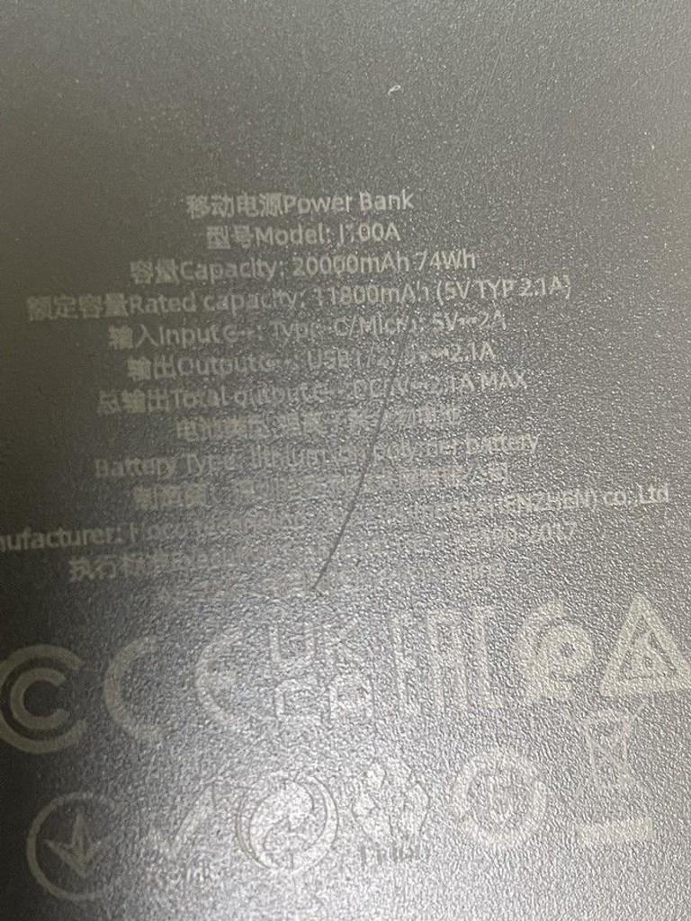 Купити Hoco J100A High-ranking 20000mAh 10.5W Black Б/У