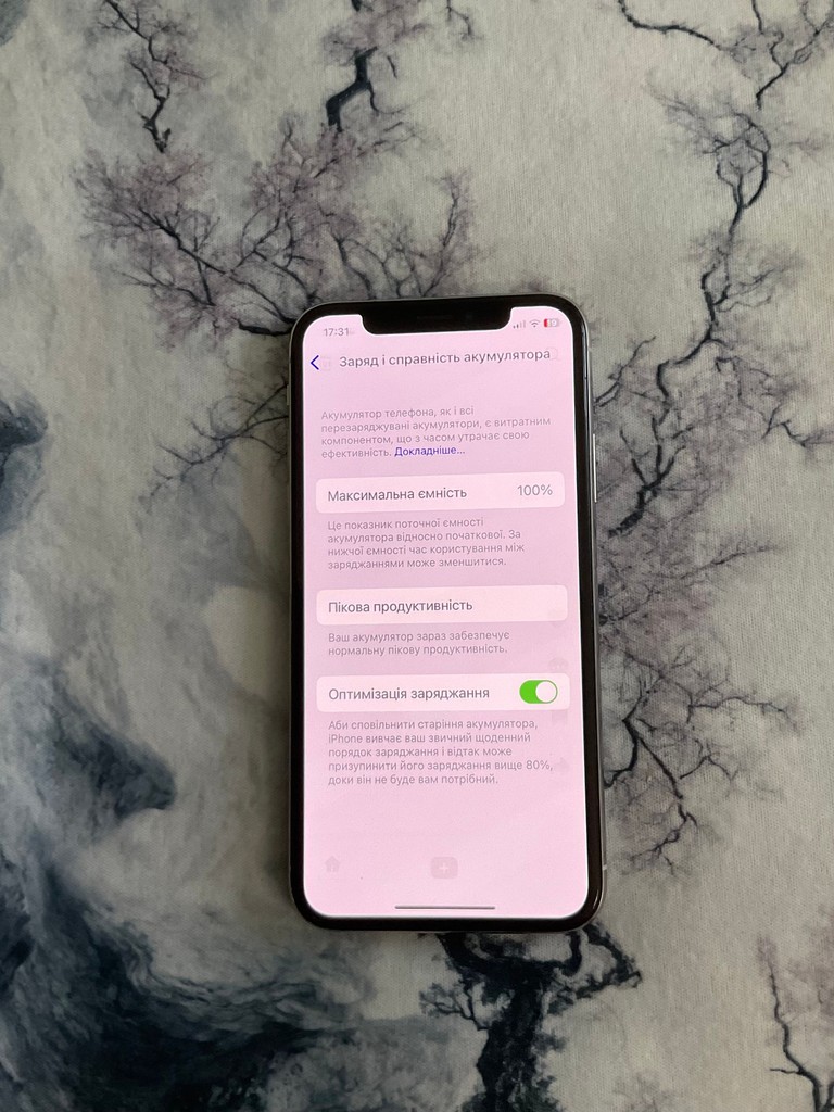 Оголошення Apple iPhone X 256GB Silver (MQAG2) Б/У