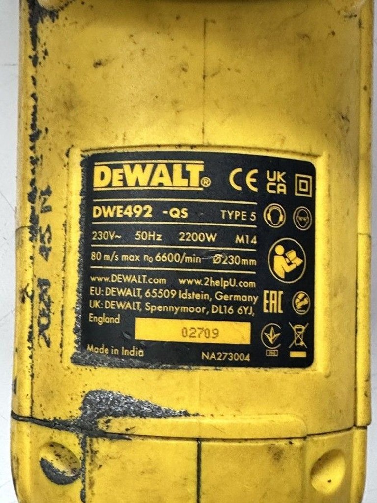 Dewalt DWE492 Код:01-201096659. Изображение 5
