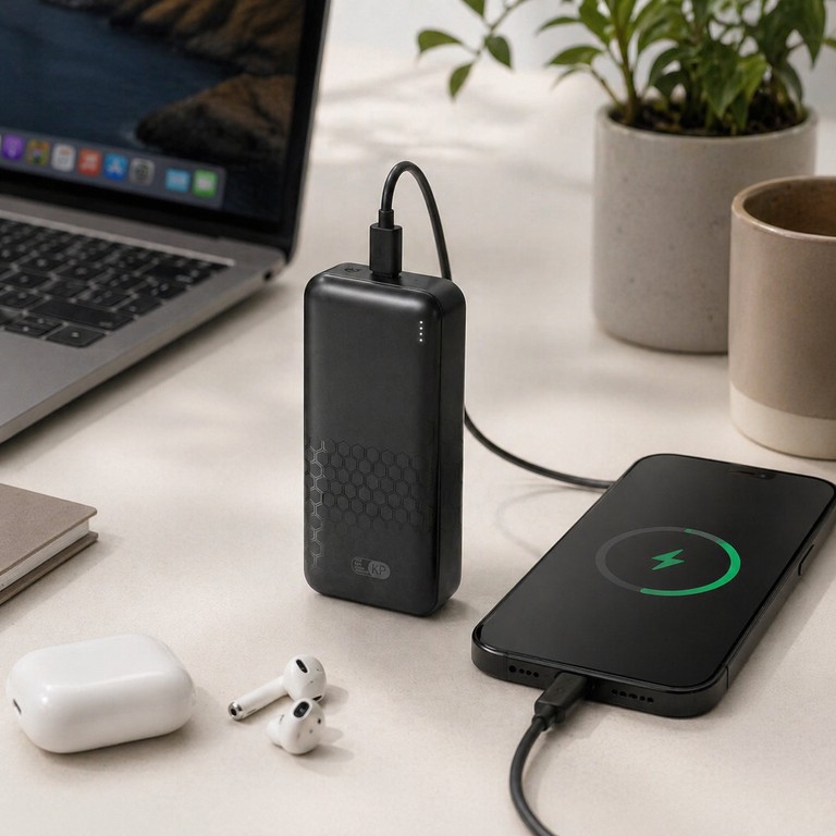Зовнішній акумулятор King Power KP-33 30000 мАч 22.5W Power Bank із швидкою зарядкою Код:null. Изображение 4
