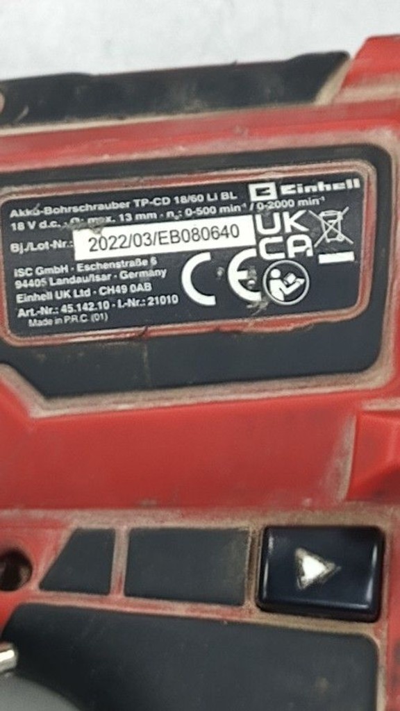 Розпродаж Einhell tp-cd 18/60 li-i bl solo, продавець Техноскарб